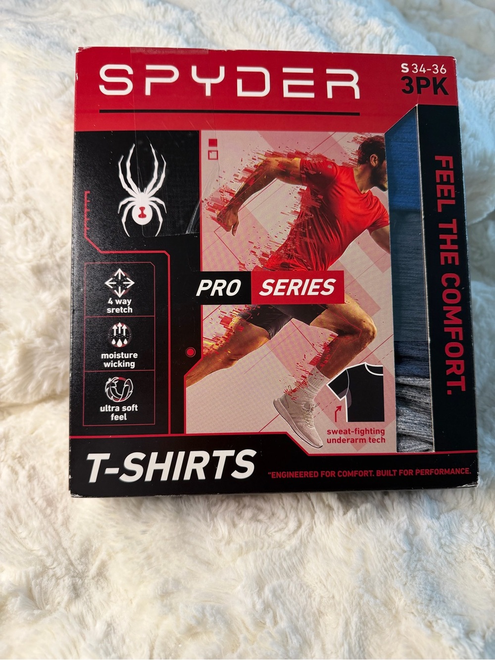 NWT Spyder Men’s Red Pro Series T-Shirts - 3 Pack size S